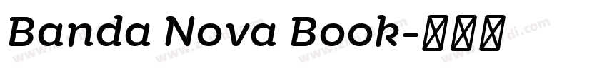 Banda Nova Book字体转换 Banda Nova Book字体转换
